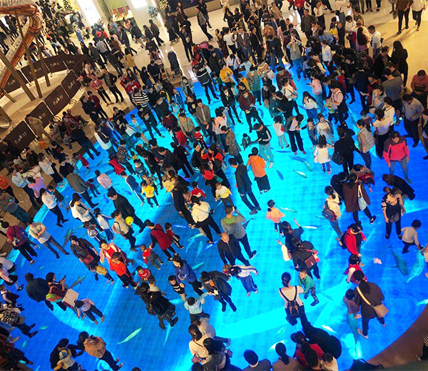 Interactif P3.9 scène photos carrelage de danse bloc publicitaire P3.91 P4 écran d'affichage de panneaux LED pour boîte de nuit